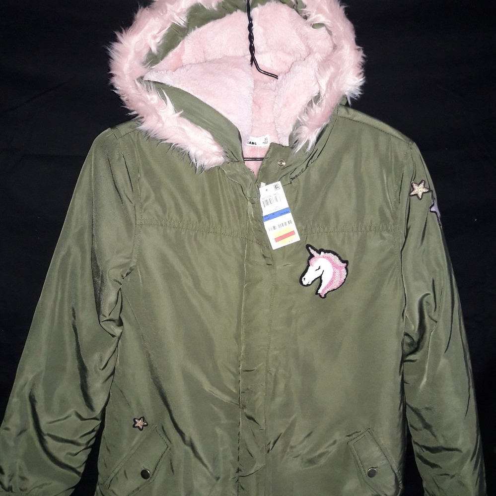 Girls Unicorn Bomber Jacket